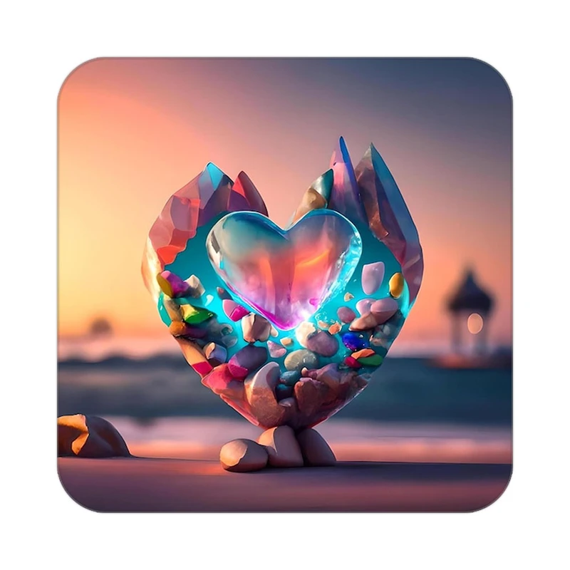 زیر لیوانی کاکتی مدل عاشقانه کد mp11575