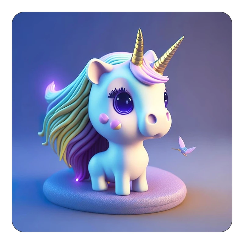 مگنت کاکتی طرح اسب تک شاخ و یونیکورن مدل mp33515