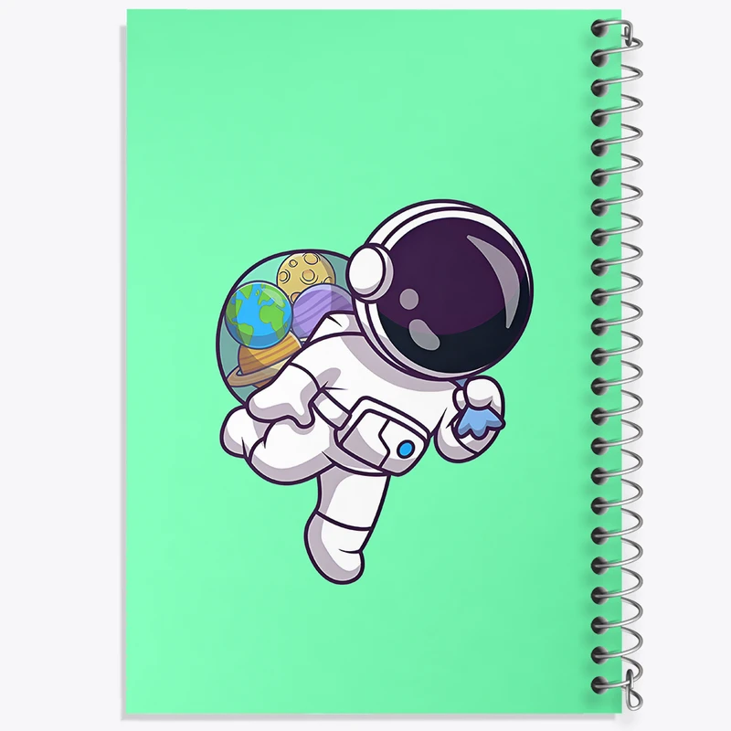 دفتر نقاشی 50 برگ خندالو طرح فضانورد کد N3583