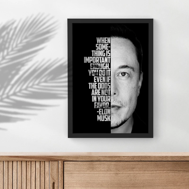 تابلو صبا طرح مدل انگیزشی ایلان ماسک کد G521
