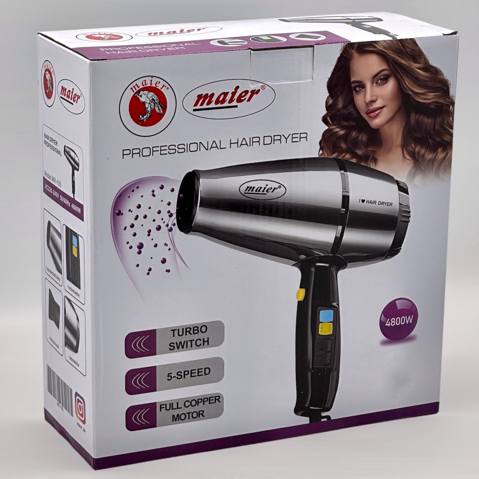 سشوار حرفه ای مایر مدل MR-105