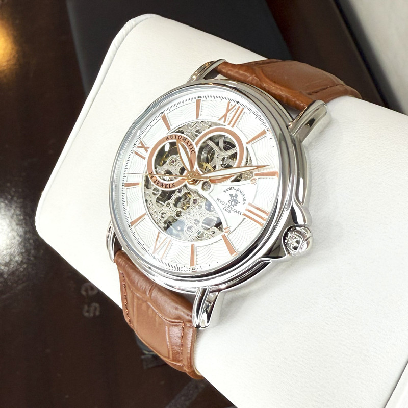 ساعت مچی عقربهای مردانه مکانیکی سانتا باربارا پولو راکت کلاب مدل SB.8.10002-3