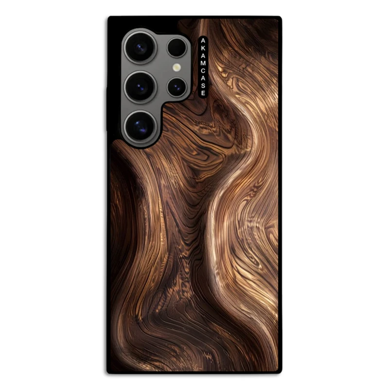 کاور آکام مدل AMC-WSGS24U-WOOD-8 مناسب برای گوشی موبایل سامسونگ Galaxy S24 Ultra