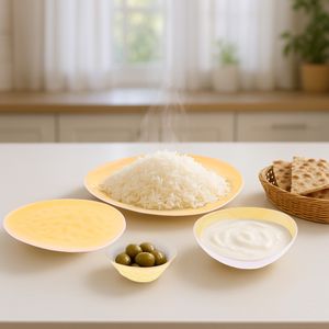 سرویس غذا خوری 4 پارچه سرامیکی بومی مدل سایه