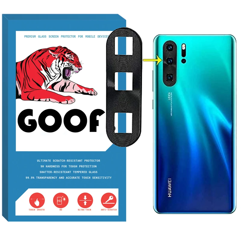 محافظ لنز دوربین گوف مدل FL-01 مناسب برای گوشی موبایل هوآوی P30 Pro
