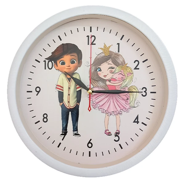 ساعت دیواری کودک مدل پرنسس تک شاخ کد 402018