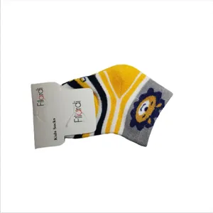 جوراب ساق کوتاه نوزادی فیلاردی مدل شیر 01