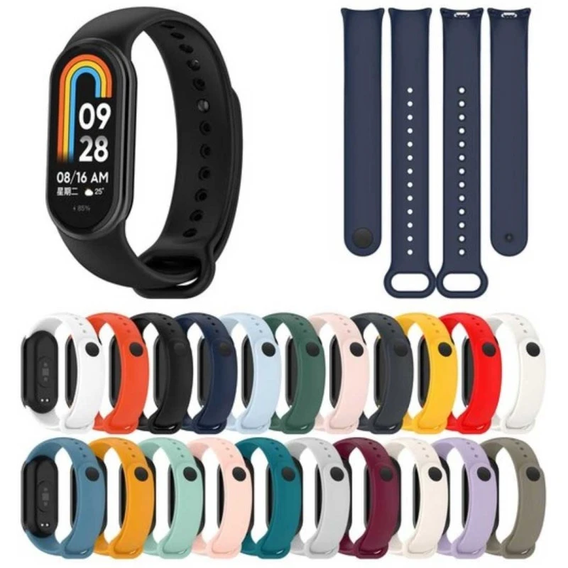 عکس شماره 5 : بند مدل silicone مناسب برای ساعت هوشمند شیائومی mi band 9
