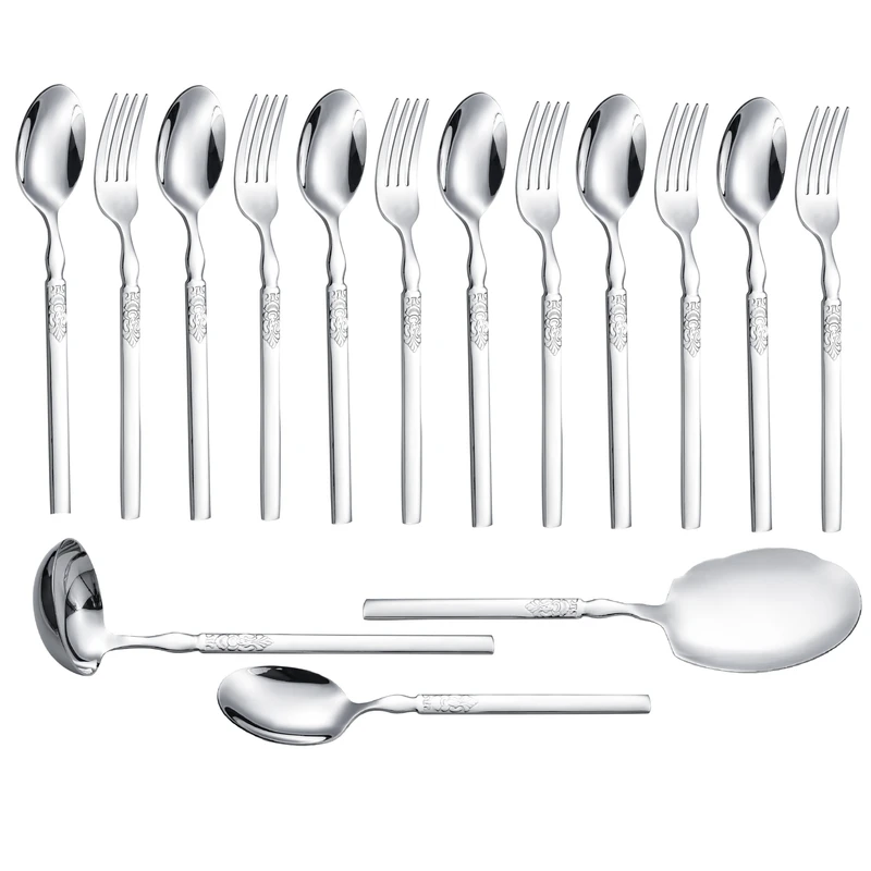سرویس قاشق و چنگال 15 پارچه جی فی نی مدل G-255
