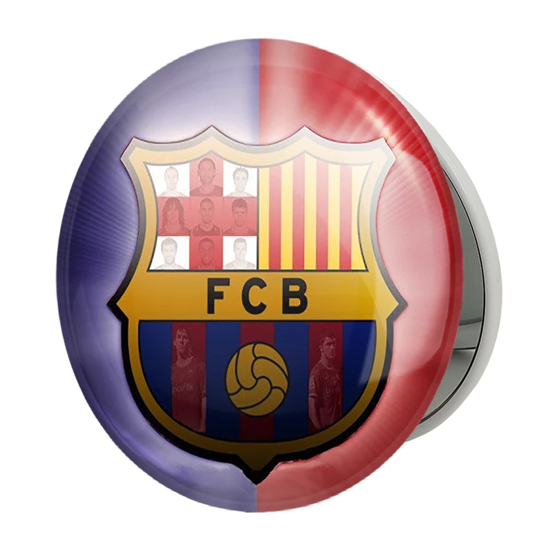 آینه جیبی خندالو طرح باشگاه بارسلونا مدل تاشو کد 26236 