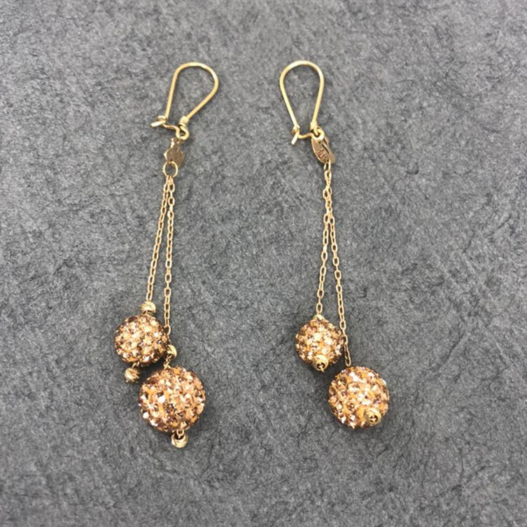 گوشواره طلا 18 عیار زنانه دوست خوب مدل dk479 - 2