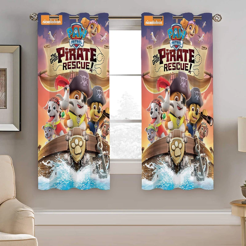 پرده نیروانا طرح سگ کودک مدل هازان کد 8377 سایز 140×200 سانتی متر