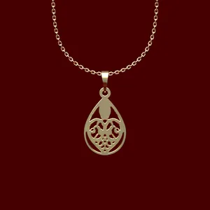 گردنبند طلا 18 عیار زنانه مدوپد مدل قلب کد MM2-1-1047