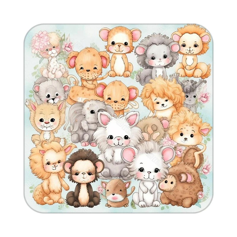 زیر لیوانی کاکتی طرح حیوانات کارتونی مدل mp28604