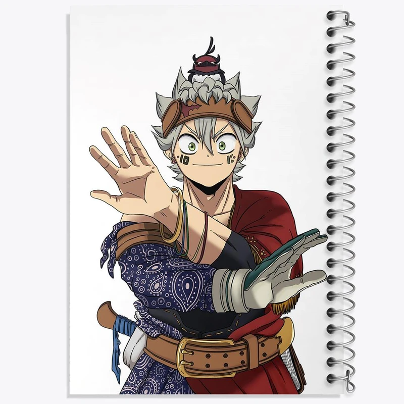 دفتر نت موسیقی 50 برگ خندالو مدل آستا انیمه بلک کلاور Black Clover کد 10254