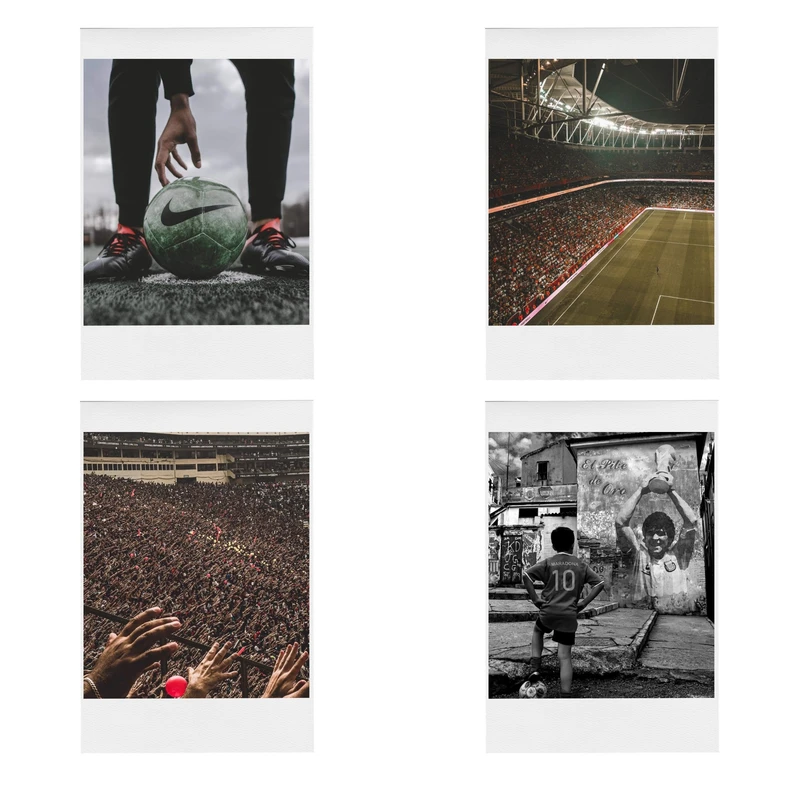 آویز تزیینی طرح عاشق فوتبال مدل love football مجموعه 4 عددی