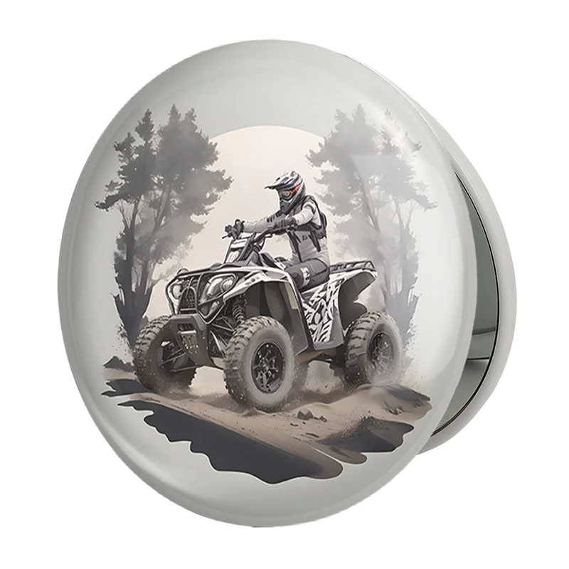 آینه جیبی خندالو طرح موتور چهار چرخ مدل تاشو کد 37090