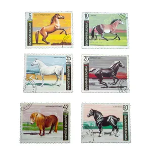 تمبر یادگاری طرح طبیعت مدل اسب کد hor-592 مجموعه 6 عددی