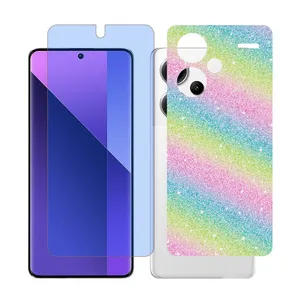 Glass Together model matte anti blue Screen Protector Suitable for Xiaomi Redmi Note 13 Pro Plus Mobile Phone with Back cover sticker