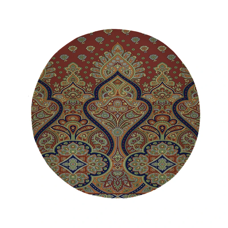 پادری مدل دایره طرح کلاسیک کد 6117 سایز 90 × 90 سانتی متر 