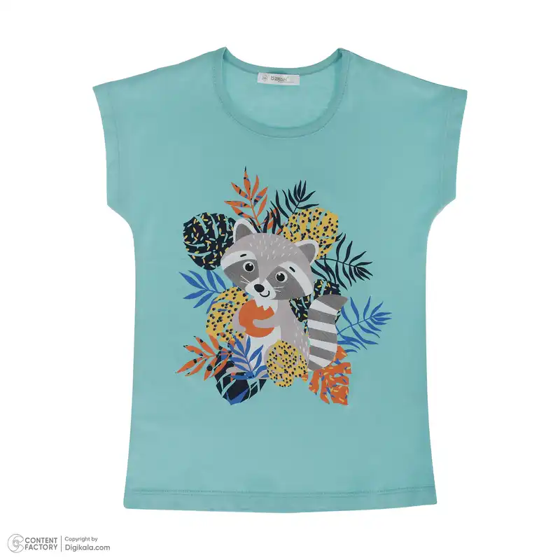 ست تی شرت و شلوار دخترانه اوزکان مدل ترک 3419582