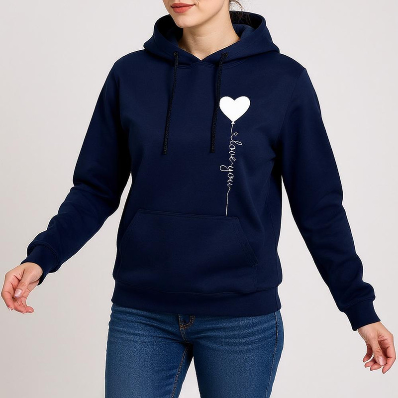 هودی زنانه مدل قلب F269