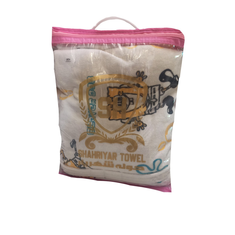 حوله تن پوش کودک شهریار مدل باب اسفنجی کد 080 سایز 100 سانتی متر