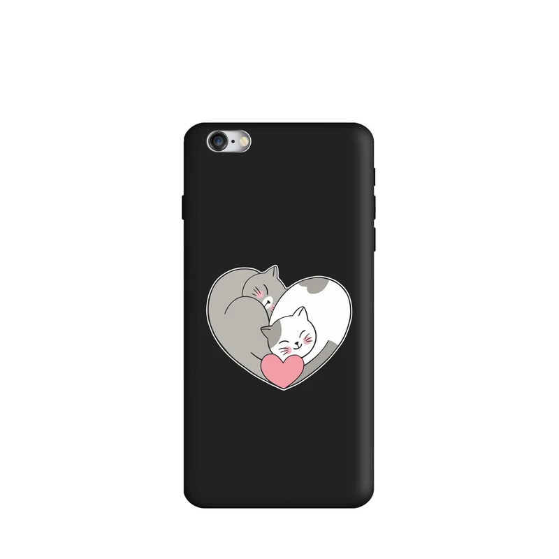 کاور قاب گارد طرح قلب گربه ای کد t7062 مناسب برای گوشی موبایل اپل iphone 6 / 6s