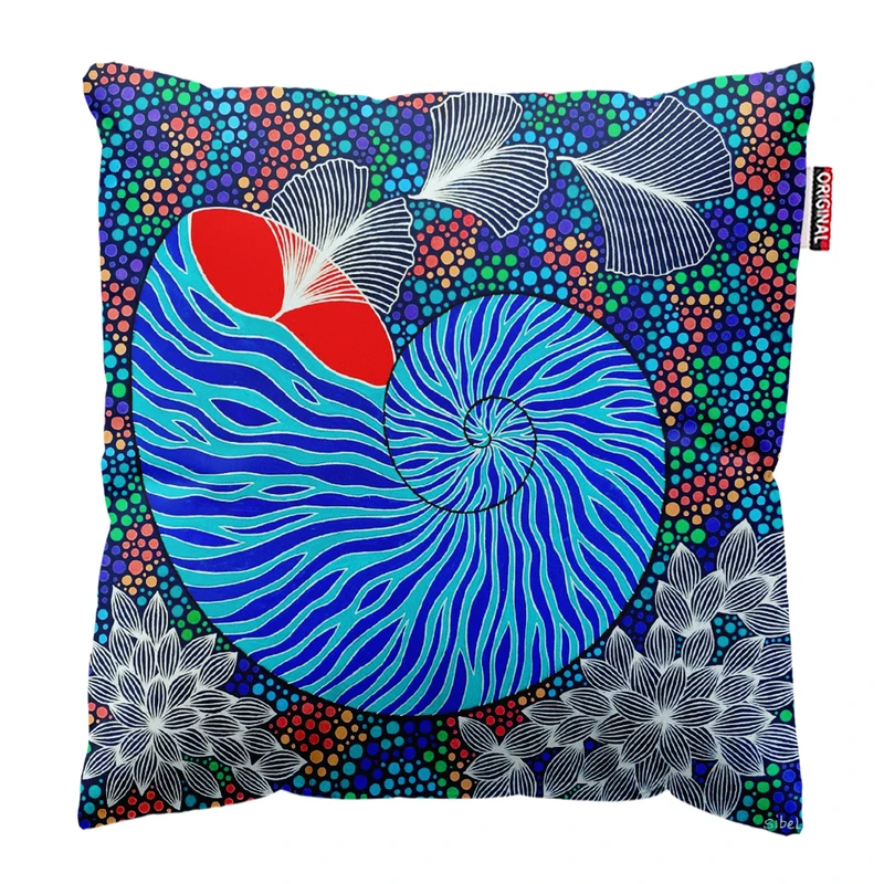 کوسن پاد آفرین مدل فانتزی طرح دریا کد PK303678 سایز 30*30 سانتی متر