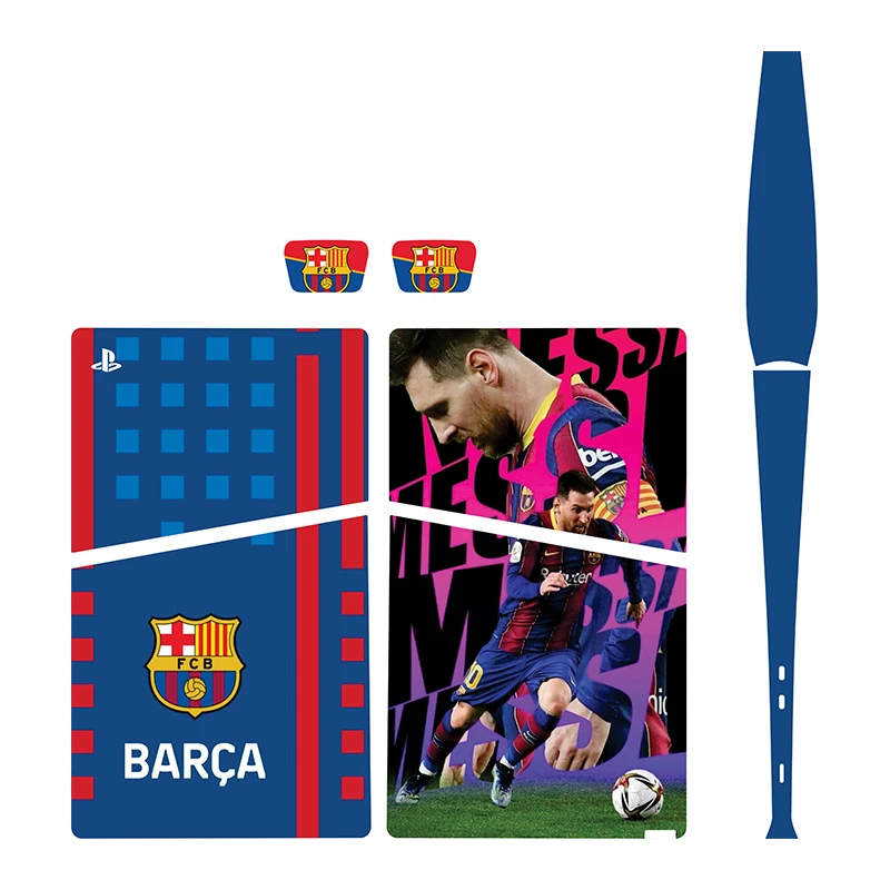  برچسب کنسول بازی پلی استیشن5 اسلیم دیجیتال توییجین وموییجین مدل barcelona 04 مجموعه6 عددی