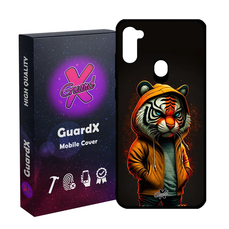 کاور گارد ایکس طرح ببر مدل Glass10618 مناسب برای گوشی موبایل سامسونگ Galaxy A11/M11