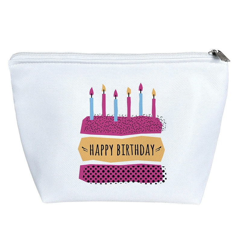 کیف لوازم آرایش دخترانه خندالو مدل تولدت مبارک کد 1874