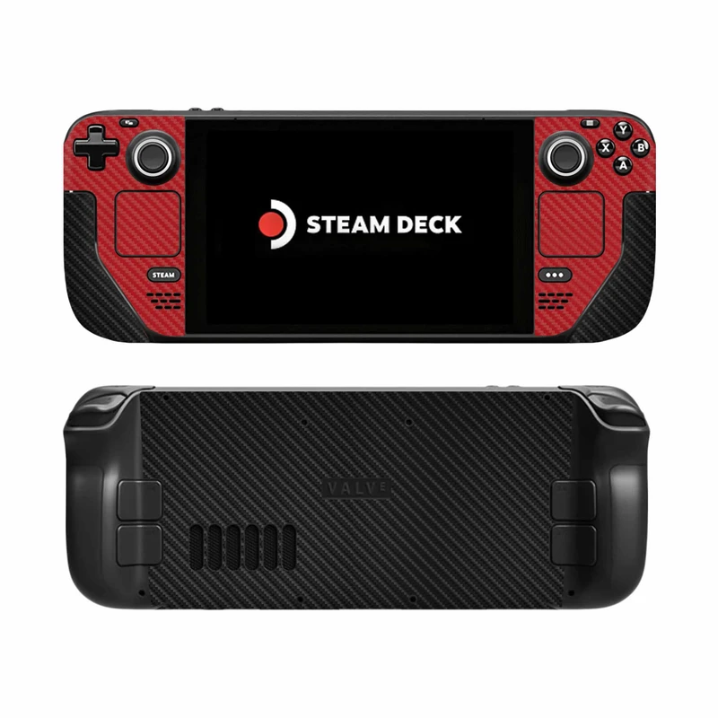  برچسب کنسول بازی ماهوت مناسب برای استیم دک مدل Red Fiber_Carbon Fiber