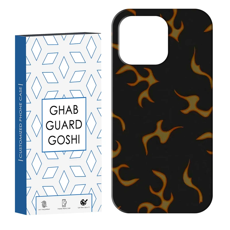 کاور قاب گارد گوشی طرح اتیش کد Dimo-936 مناسب برای گوشی موبایل اپل IPHONE 14 PRO   