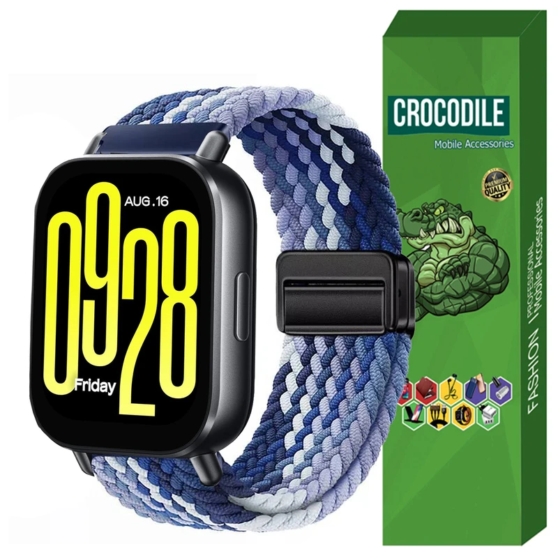 بند کروکودیل مدل BRAIDED مناسب برای ساعت هوشمند شیائومی Redmi Watch 5 Active 22MM