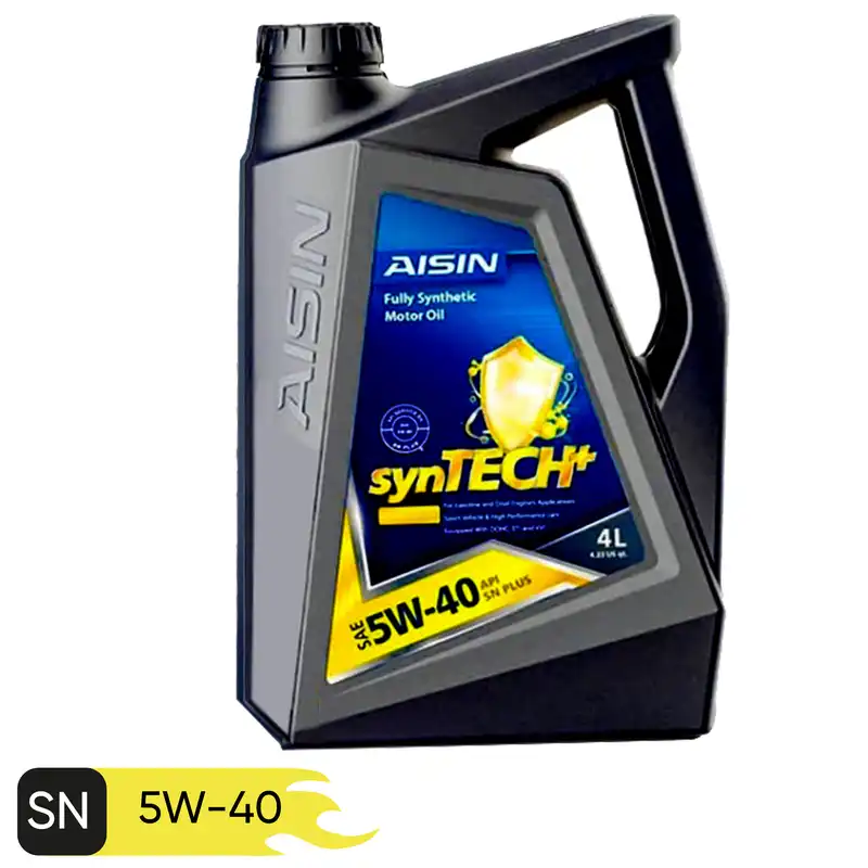 روغن موتور خودرو آیسین مدل 5W40 SN Plus ظرفیت 4 لیتر