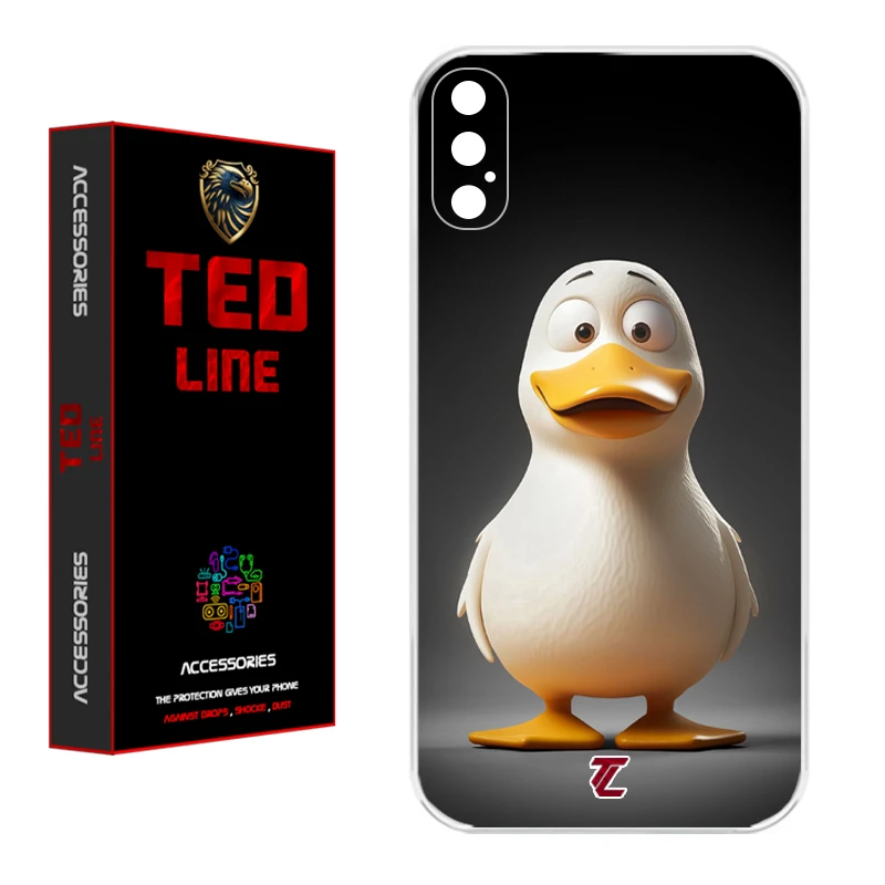 کاور تد لاین طرح اردک کد 1124 مناسب برای گوشی موبایل اپل Iphone X / XS