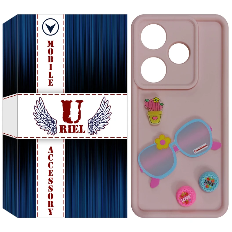 کاور یوریل قاب مدل سولید عروسکی طرح 4 مناسب برای گوشی موبایل سامسونگ Redmi Turbo 3 / Poco F6