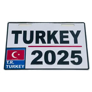 پلاک تزیینی موتور سیکلت وارون مدل W-41-TURKEY-WH