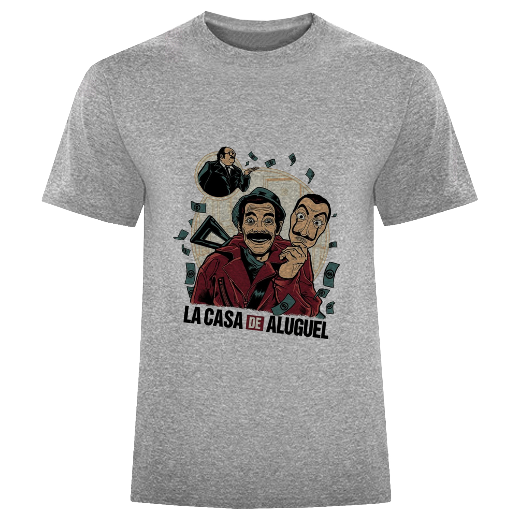 تی شرت آستین کوتاه مردانه مدل دزدبانک D861