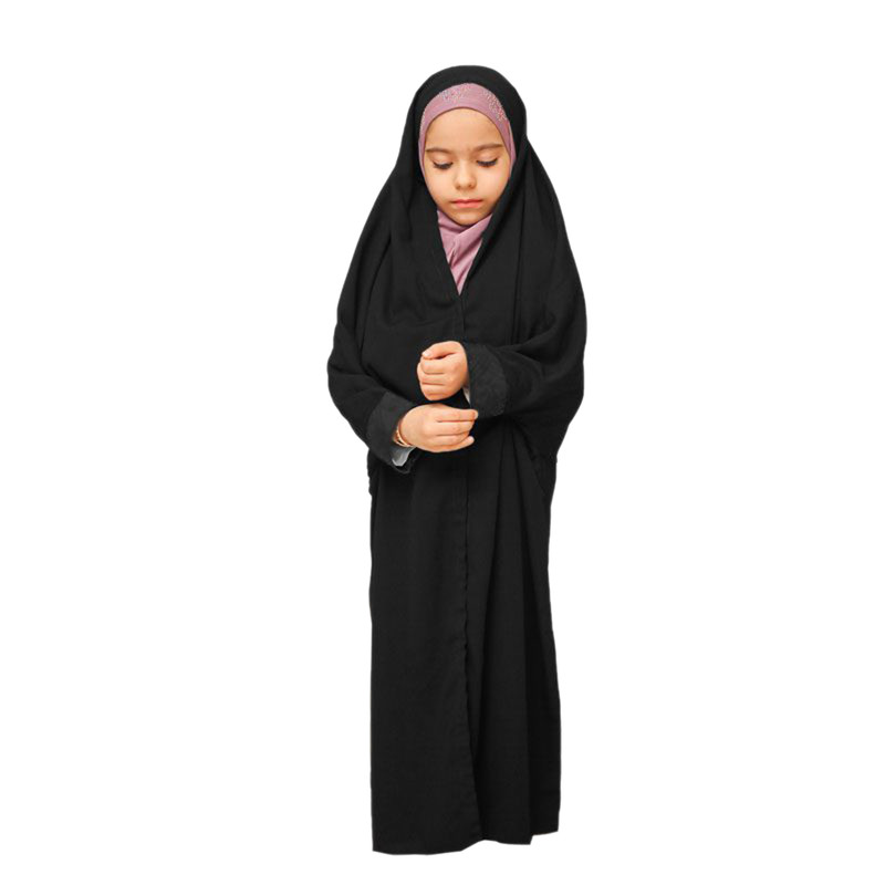 چادر دانشجویی دخترانه مدل زیپدار و مچ نگینی چادر دانشجویی دخترانه مدل زیپدار و مچ نگینی