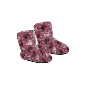 پاپوش دخترانه مخمل قلبی کف استوکی