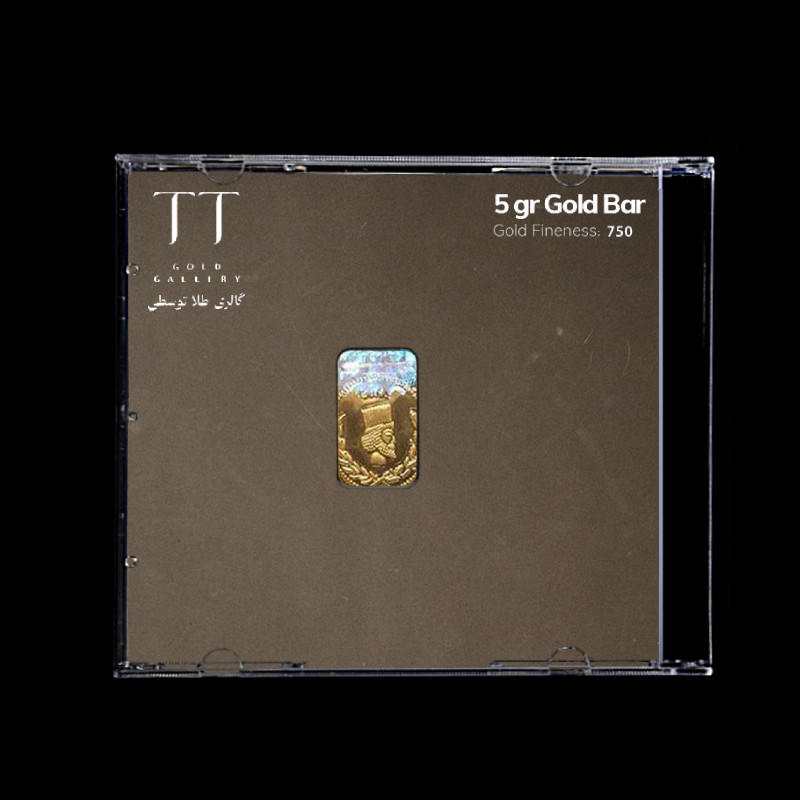 شمش طلا 18 عیار گالری طلا توسطی مدل F85F1D