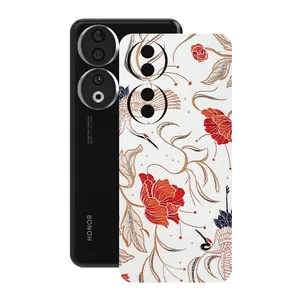 Remax cover sticker Leth model flower design suitable for Honor 90 mobile phone