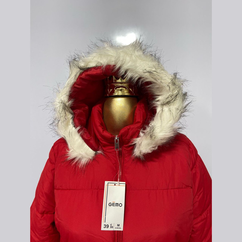 کاپشن زنانه جیمو، از جنس پلیاستر و پلی اکریلیک با طرح ساده و تنخوری آزاد، مدل M12600