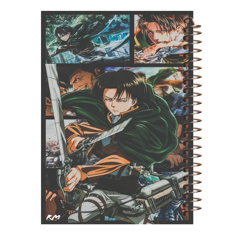 دفتر مشق 100 برگ طرح انیمه اتک اف تایتان مدل لیوای کد H117