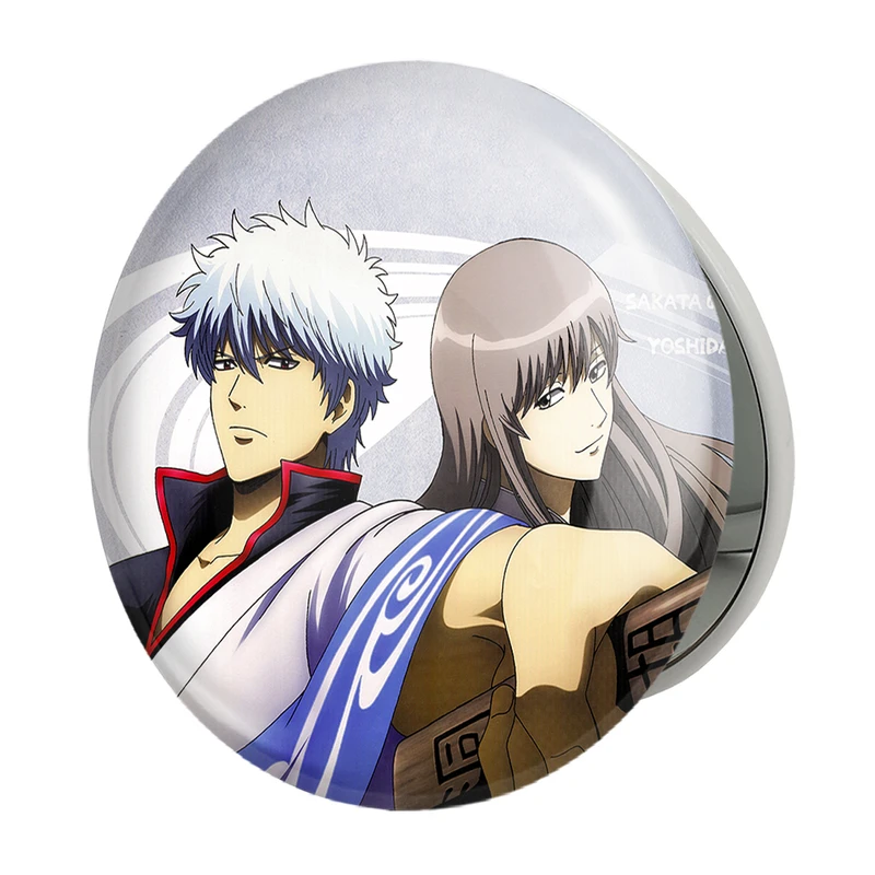 آینه جیبی خندالو طرح گینتوکی و یوشیدا انیمه گینتاما مدل تاشو کد 12952 