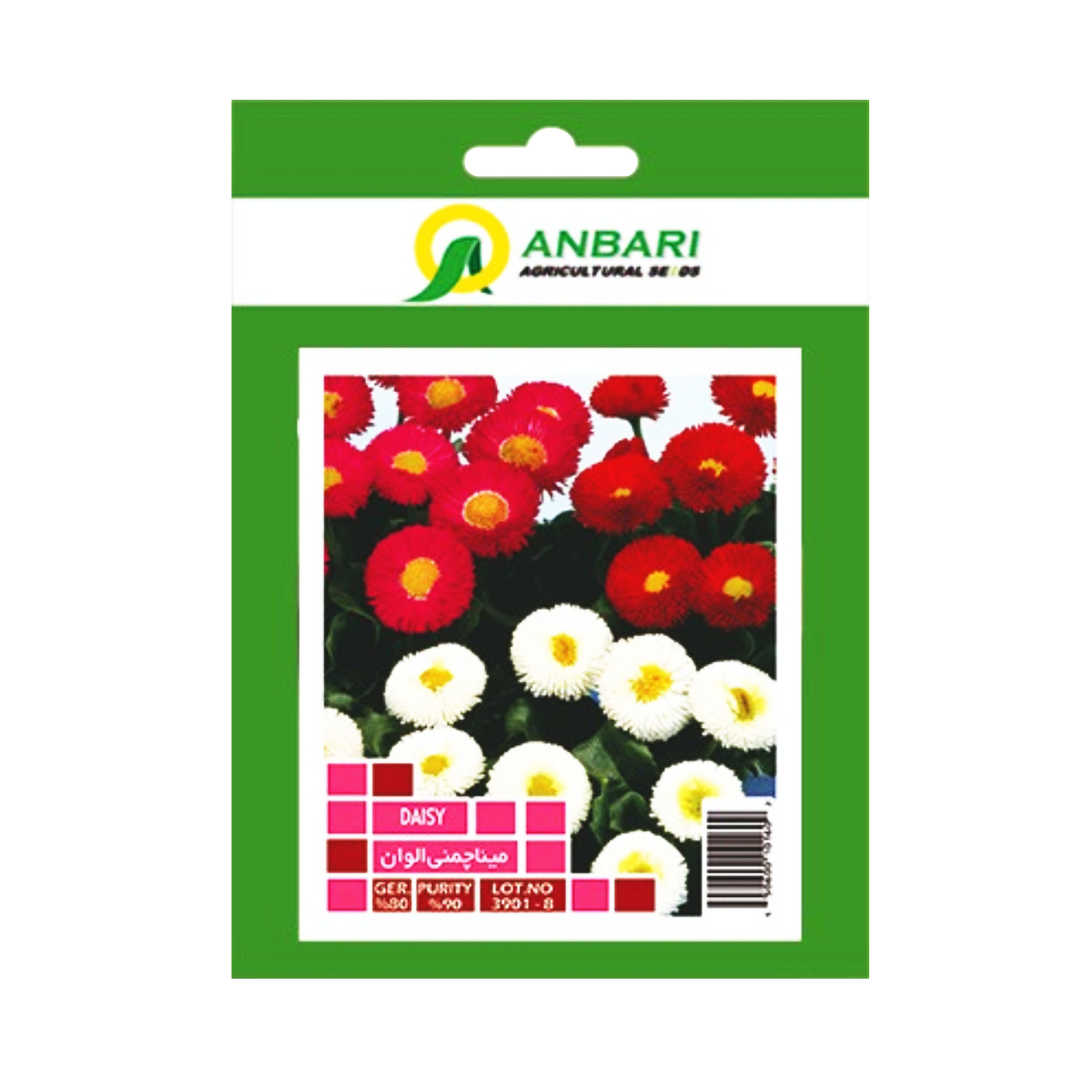 بذر گل مینا چمنی الوان بذر عنبری کد BZA-037