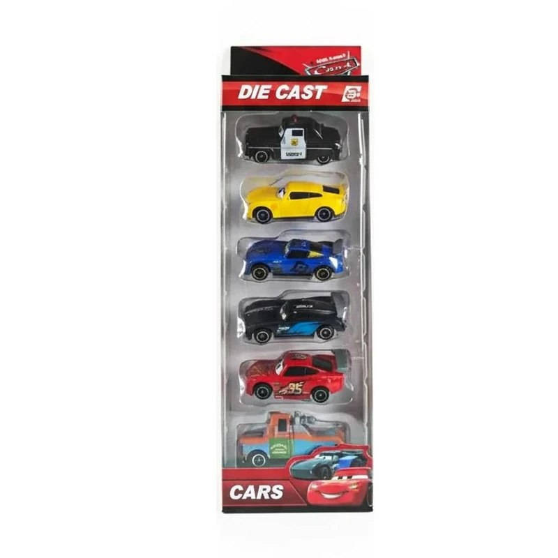 ماشین بازی مدل مک کویین فلزی کد DIE CAST-TRB مجموعه 6 عددی