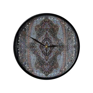 ساعت دیواری مدوپد طرح فرش قم ترنجی مدل C-Ghom107